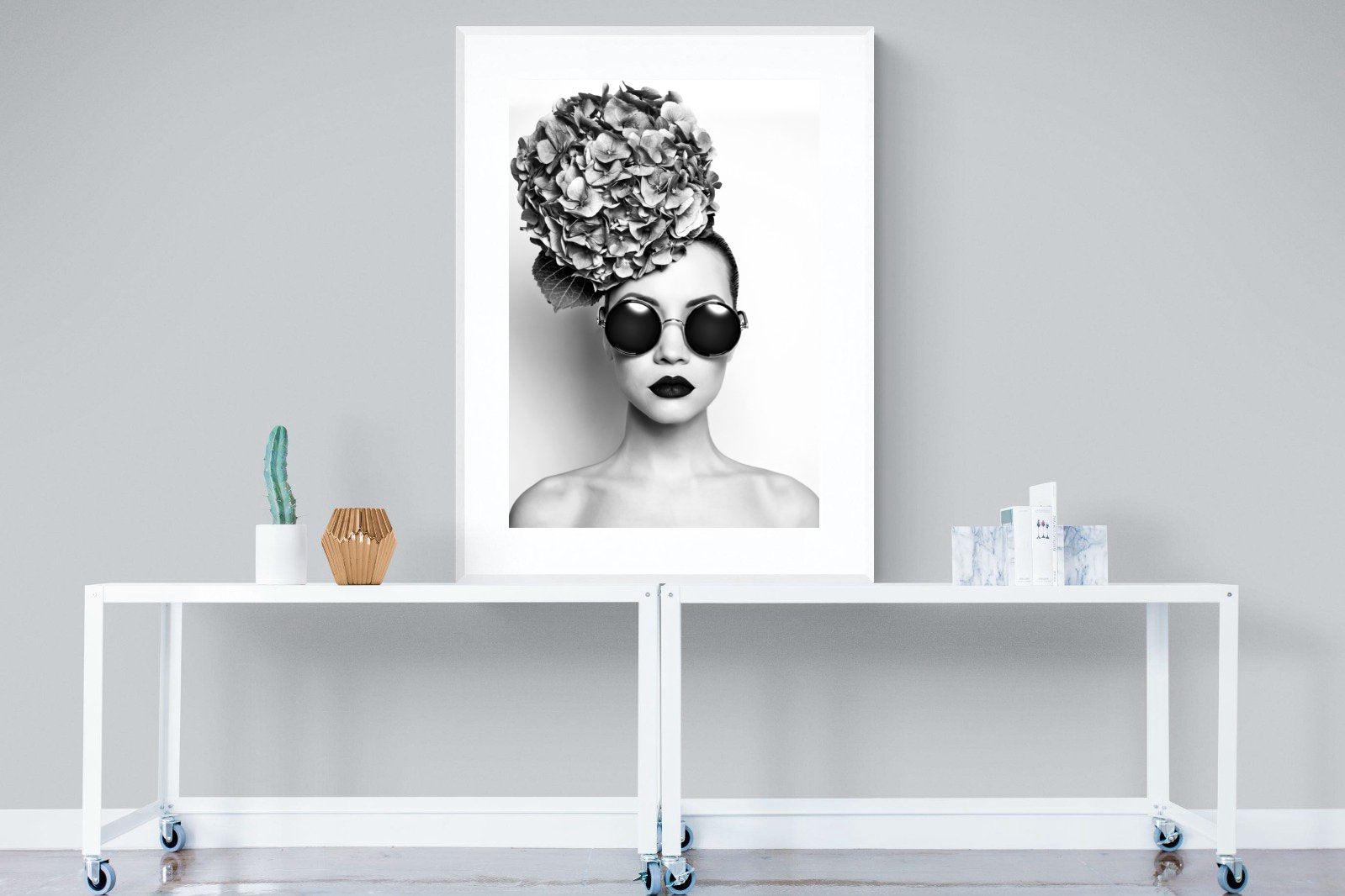 Fashionista-Wall_Art-90 x 120cm-Framed Print-White-Pixalot