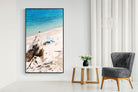 Fava Beach-Wall_Art-130 x 220cm-Mounted Canvas-Black-Pixalot