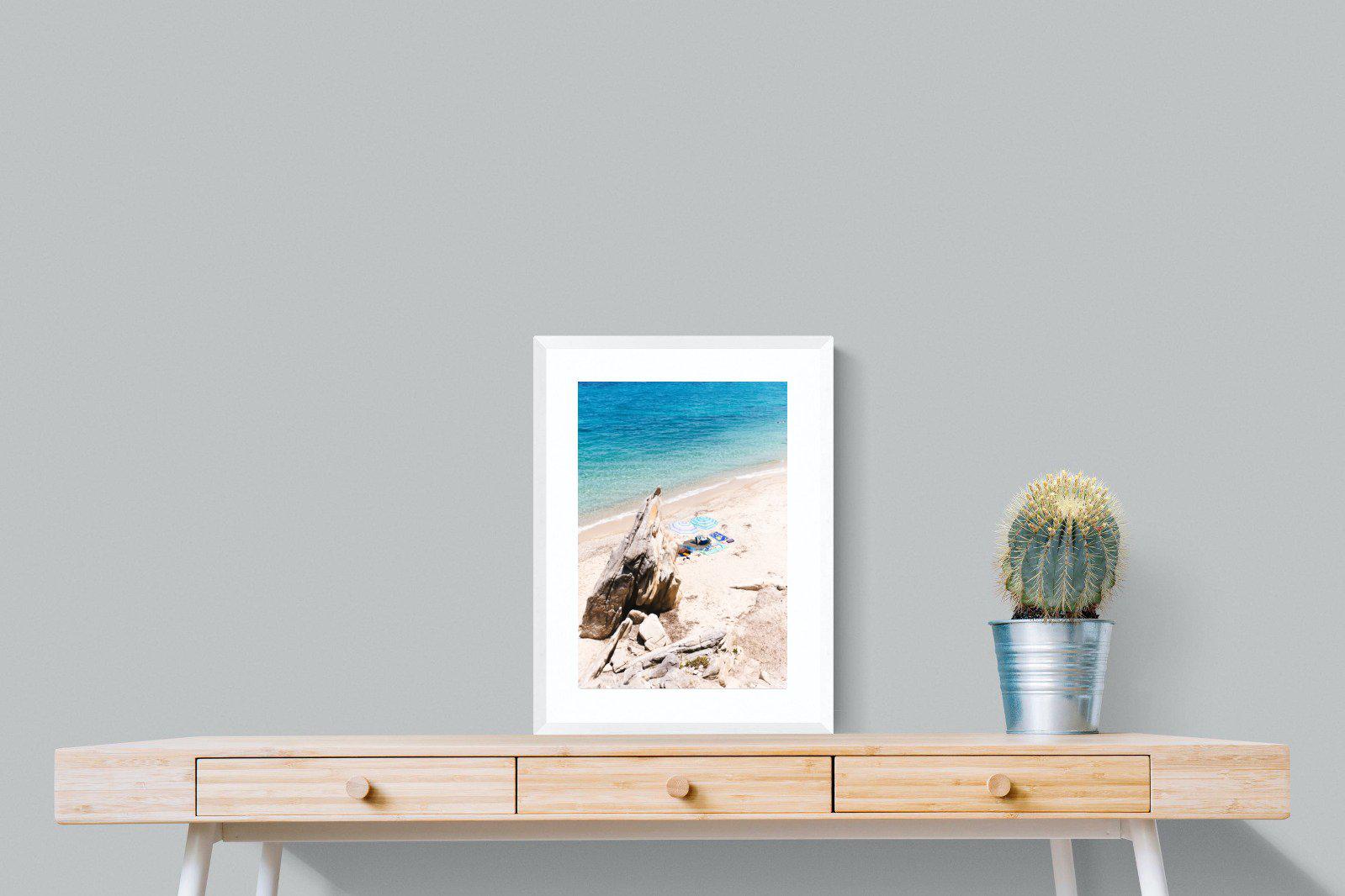 Fava Beach-Wall_Art-45 x 60cm-Framed Print-White-Pixalot