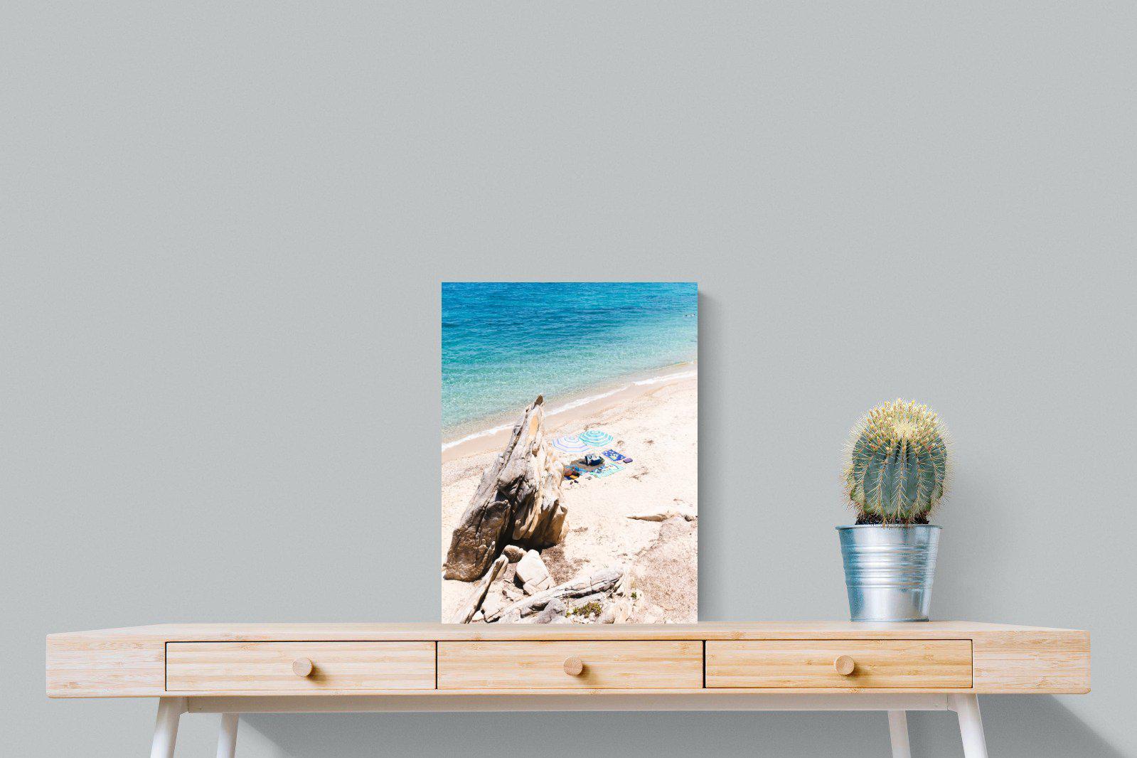 Fava Beach-Wall_Art-45 x 60cm-Mounted Canvas-No Frame-Pixalot