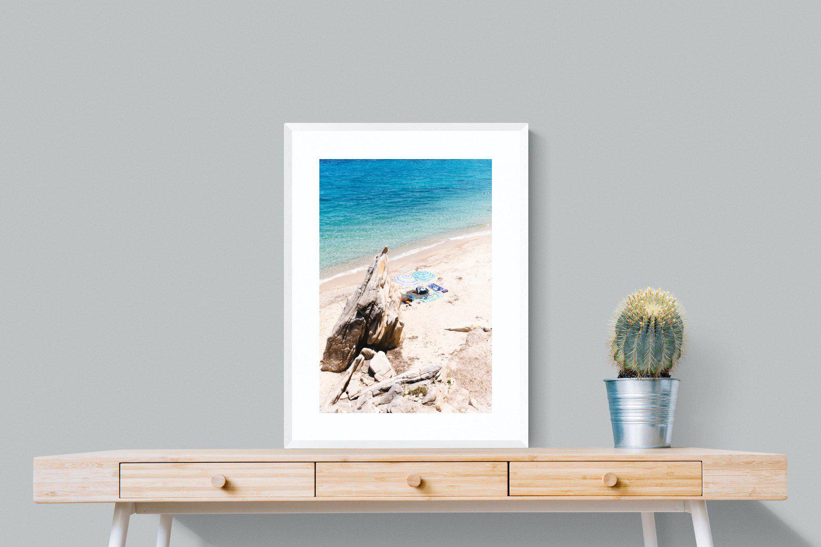 Fava Beach-Wall_Art-60 x 80cm-Framed Print-White-Pixalot