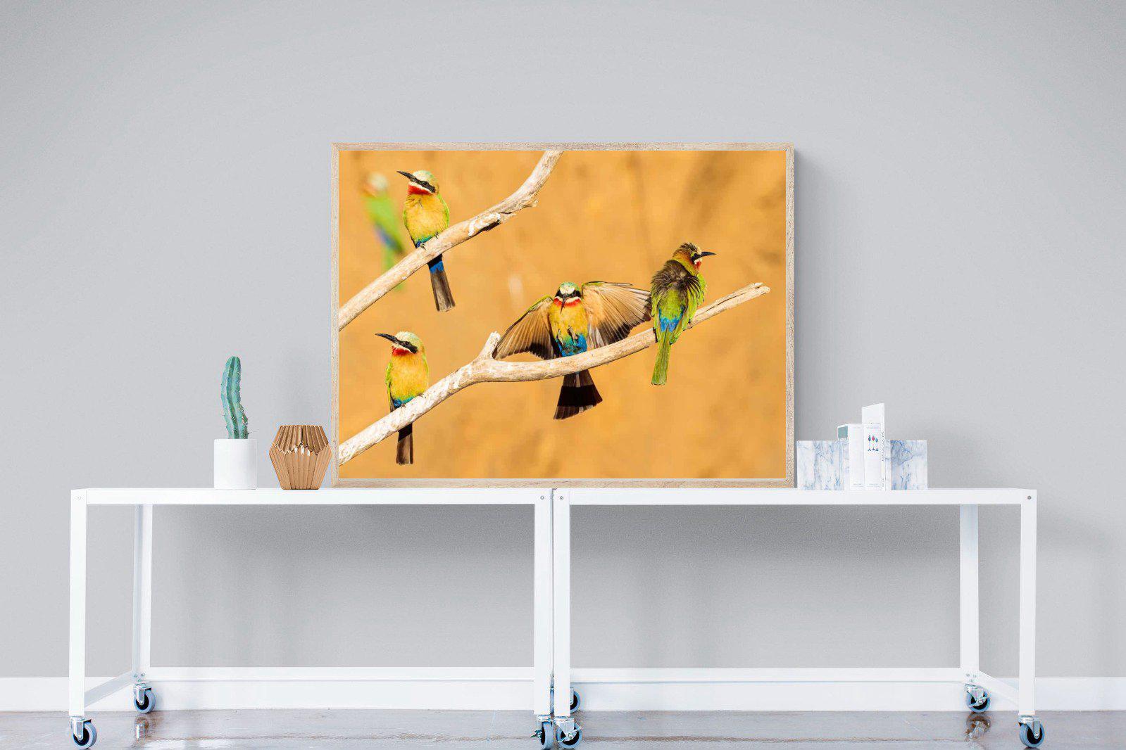 Feathered Friends-Wall_Art-120 x 90cm-Mounted Canvas-Wood-Pixalot