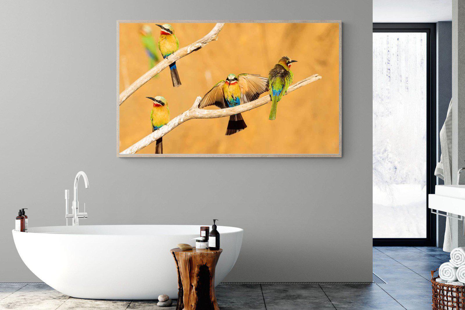 Feathered Friends-Wall_Art-180 x 110cm-Mounted Canvas-Wood-Pixalot