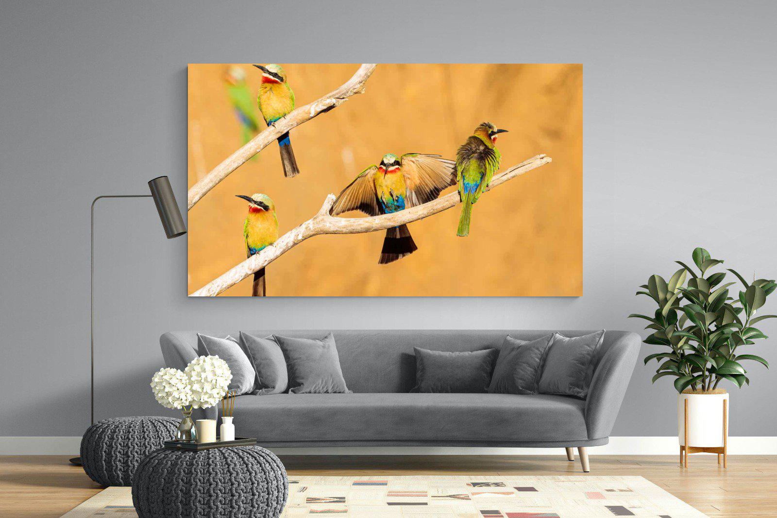 Feathered Friends-Wall_Art-220 x 130cm-Mounted Canvas-No Frame-Pixalot