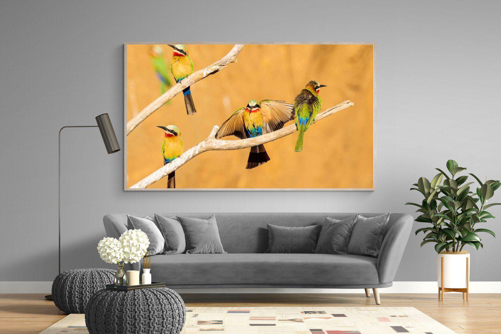 Feathered Friends-Wall_Art-220 x 130cm-Mounted Canvas-Wood-Pixalot