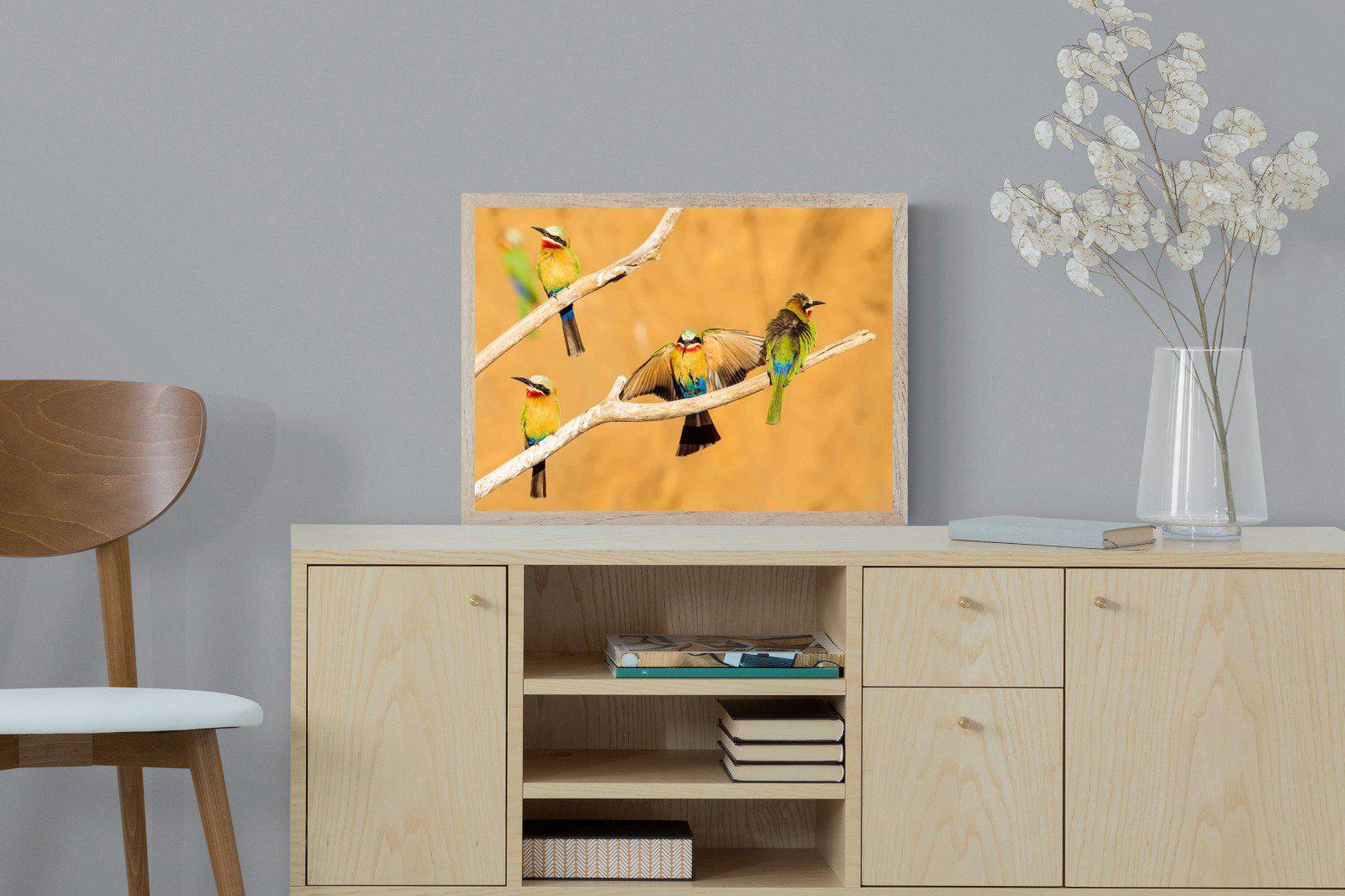 Feathered Friends-Wall_Art-60 x 45cm-Mounted Canvas-Wood-Pixalot