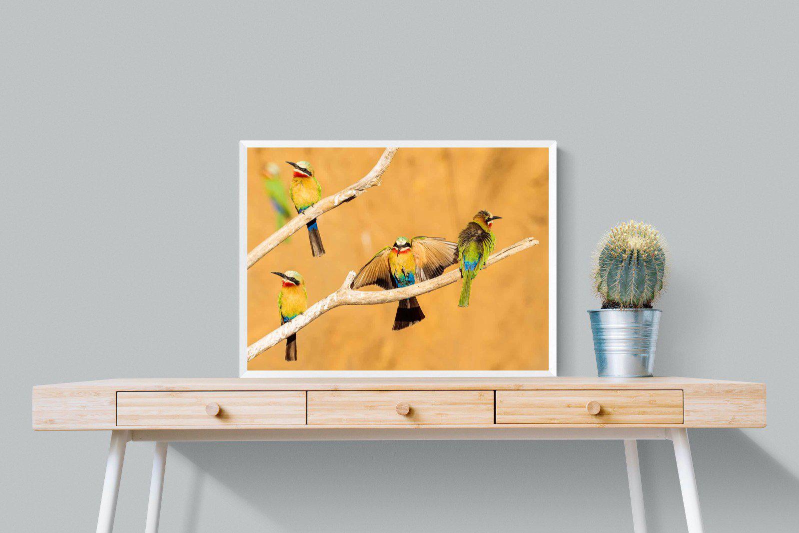Feathered Friends-Wall_Art-80 x 60cm-Mounted Canvas-White-Pixalot
