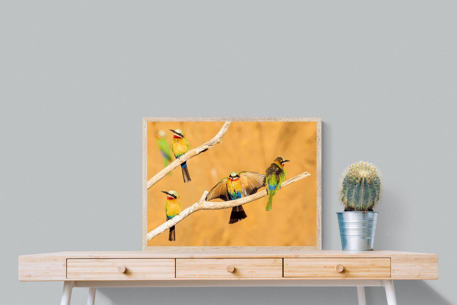 Feathered Friends-Wall_Art-80 x 60cm-Mounted Canvas-Wood-Pixalot