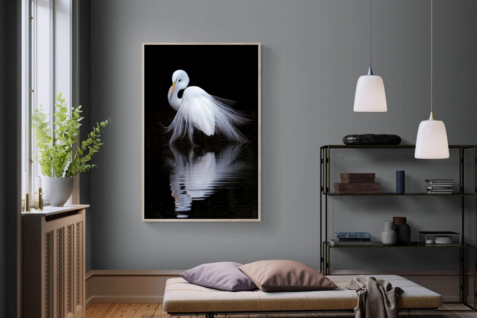 Feathered Reflection-Wall_Art-120 x 180cm-Mounted Canvas-Wood-Pixalot