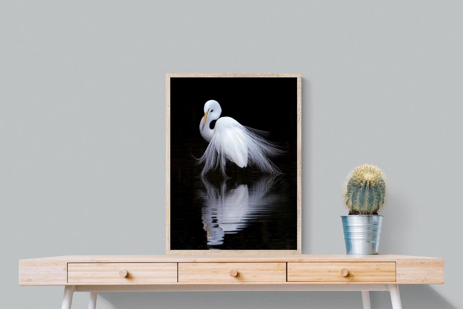Feathered Reflection-Wall_Art-60 x 80cm-Mounted Canvas-Wood-Pixalot
