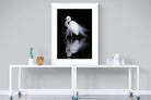Feathered Reflection-Wall_Art-90 x 120cm-Framed Print-White-Pixalot
