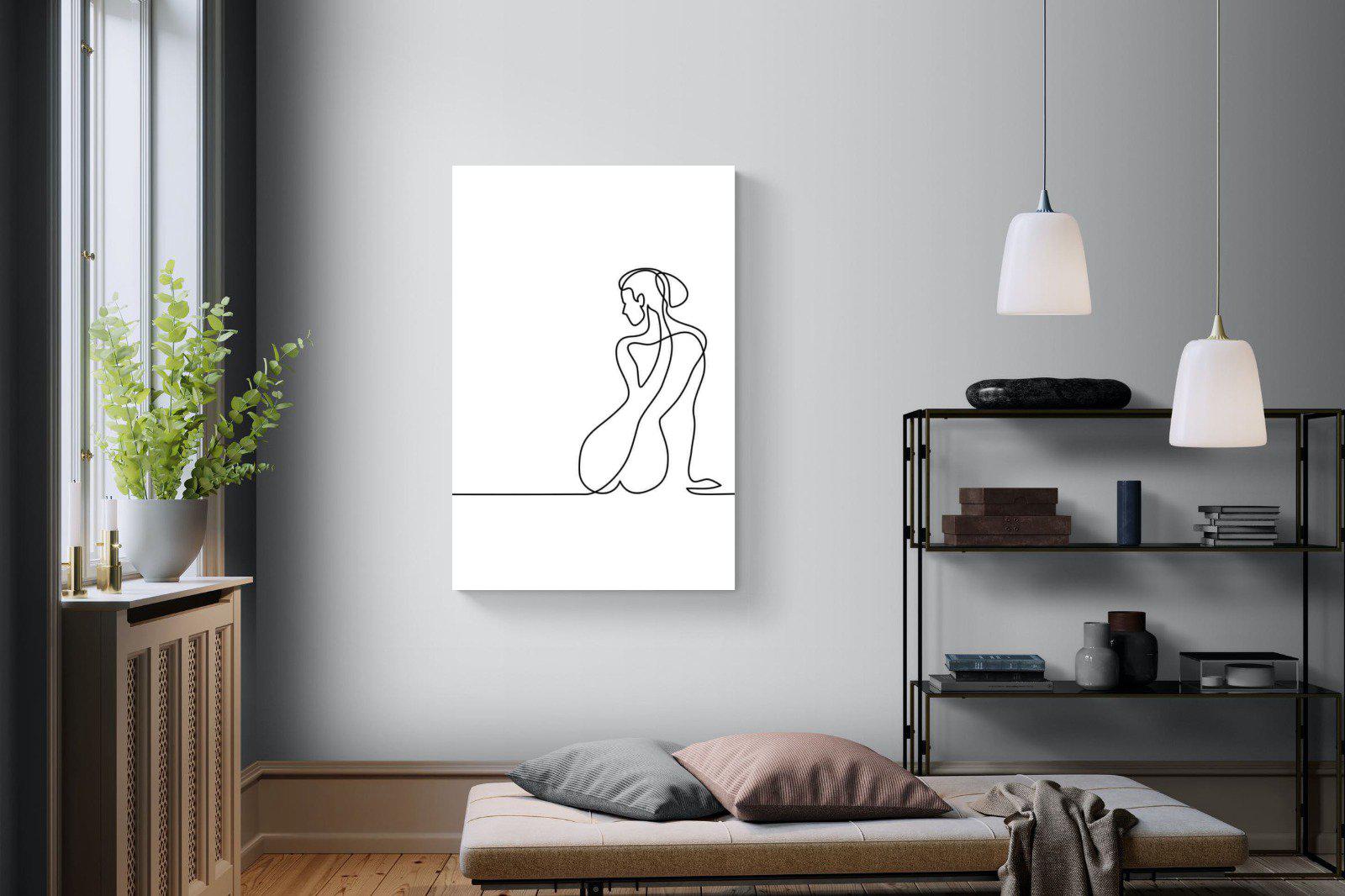 Female Form-Wall_Art-100 x 150cm-Mounted Canvas-No Frame-Pixalot