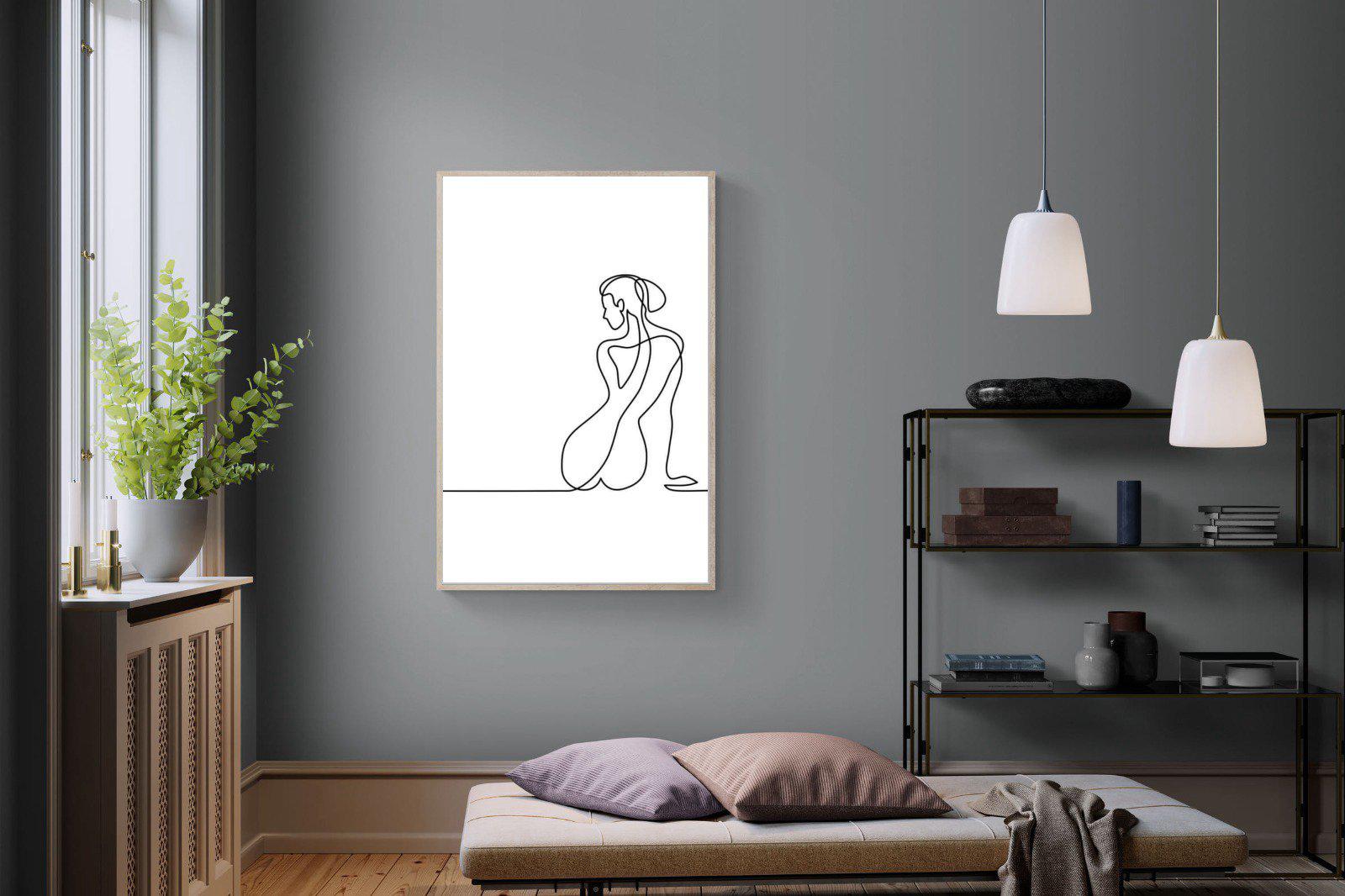 Female Form-Wall_Art-100 x 150cm-Mounted Canvas-Wood-Pixalot
