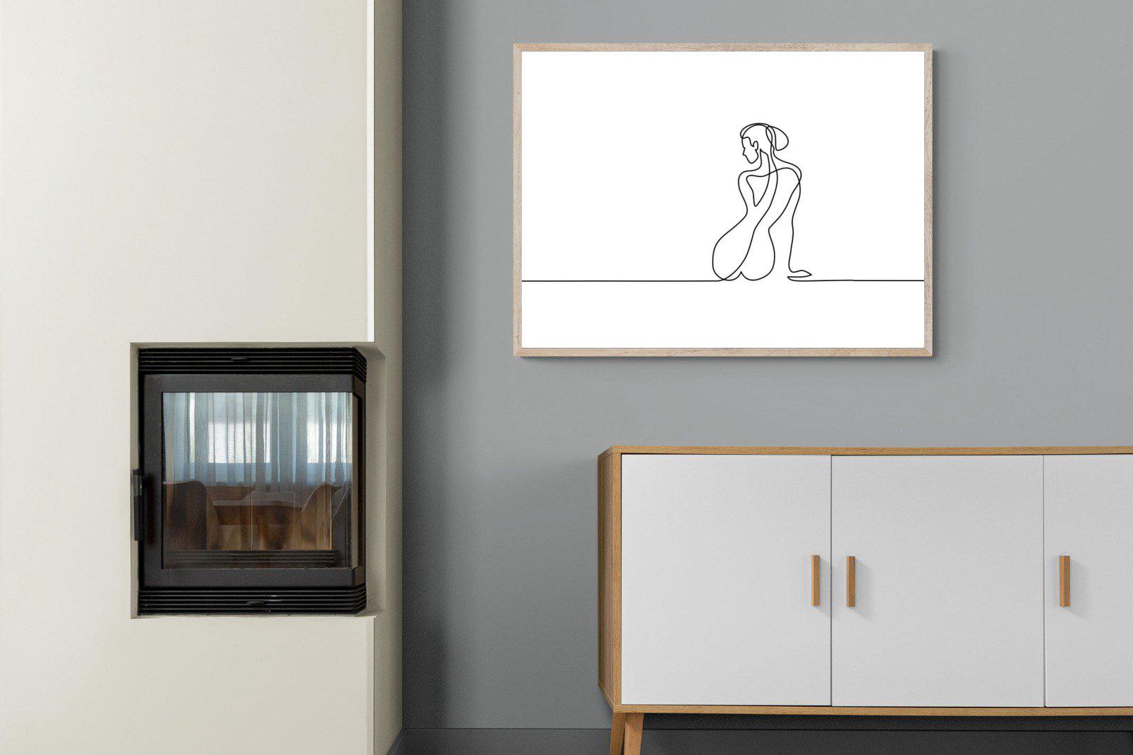 Female Form-Wall_Art-100 x 75cm-Mounted Canvas-Wood-Pixalot