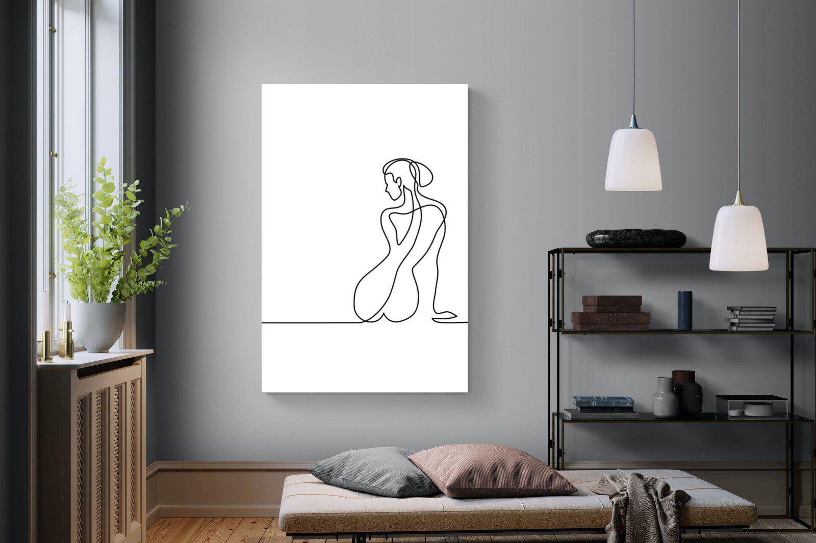Female Form-Wall_Art-120 x 180cm-Mounted Canvas-No Frame-Pixalot