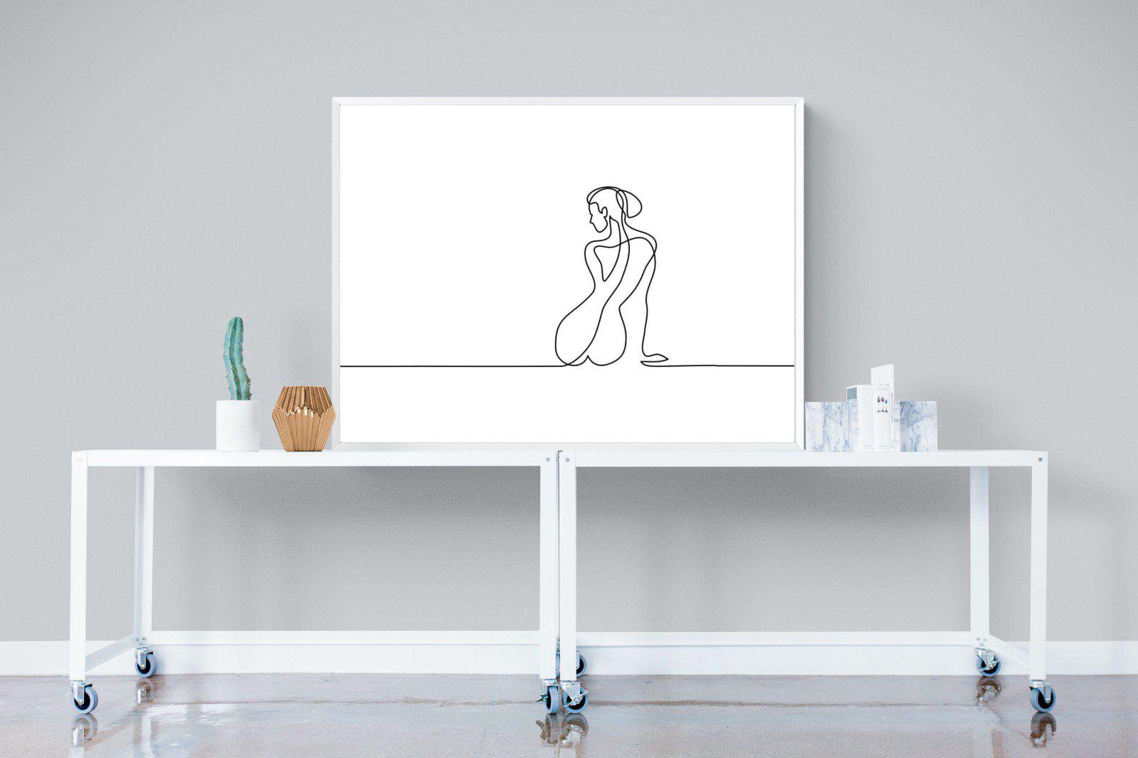 Female Form-Wall_Art-120 x 90cm-Mounted Canvas-White-Pixalot