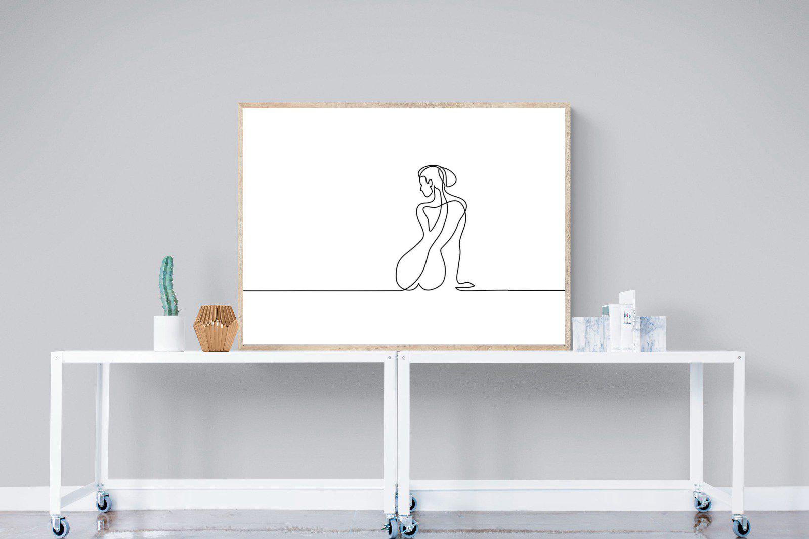 Female Form-Wall_Art-120 x 90cm-Mounted Canvas-Wood-Pixalot