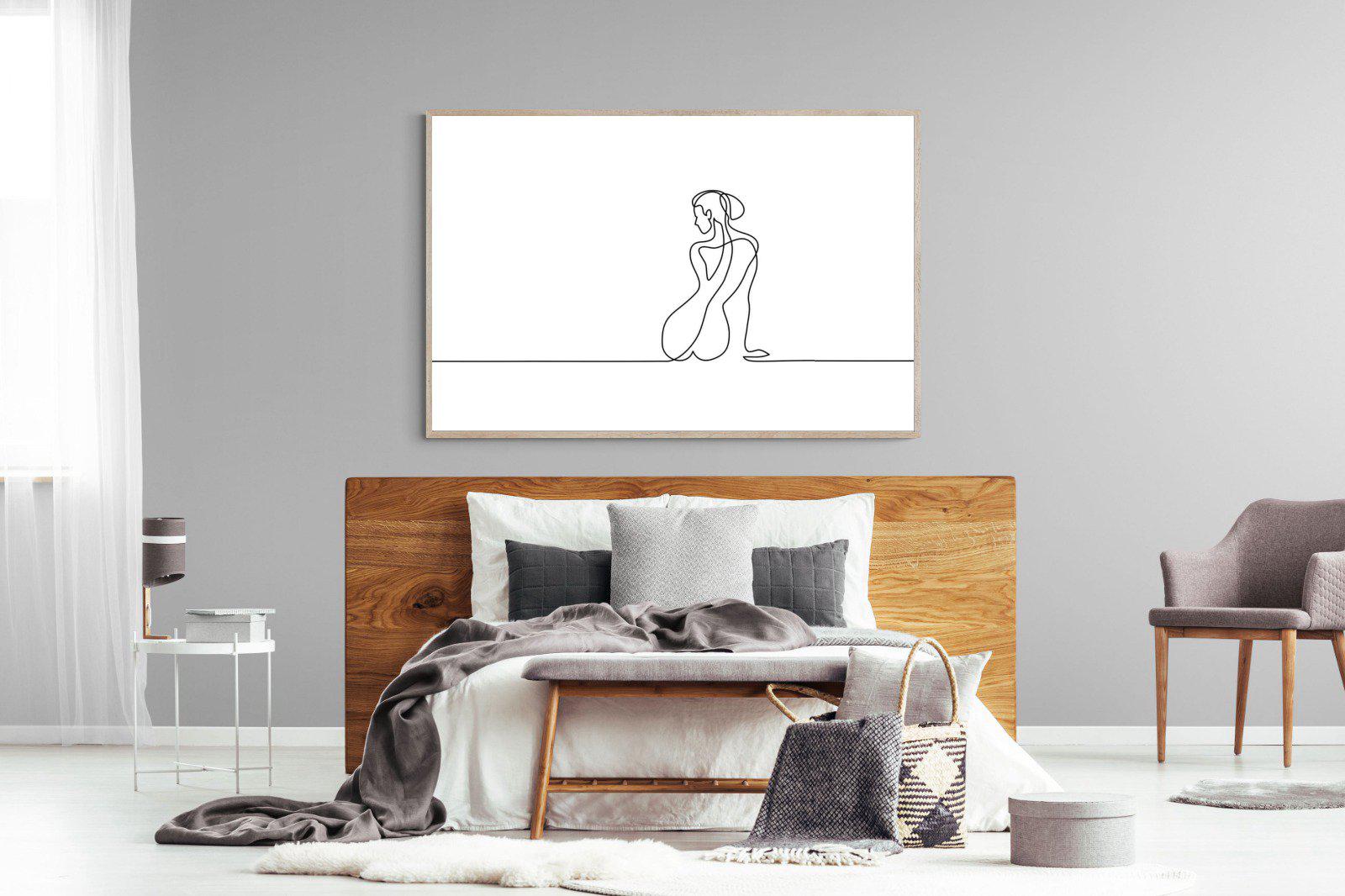 Female Form-Wall_Art-150 x 100cm-Mounted Canvas-Wood-Pixalot