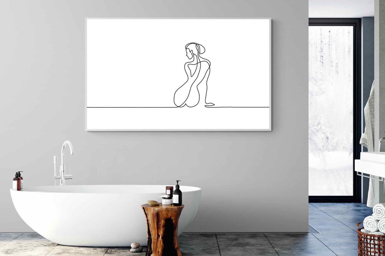 Female Form-Wall_Art-180 x 110cm-Mounted Canvas-White-Pixalot