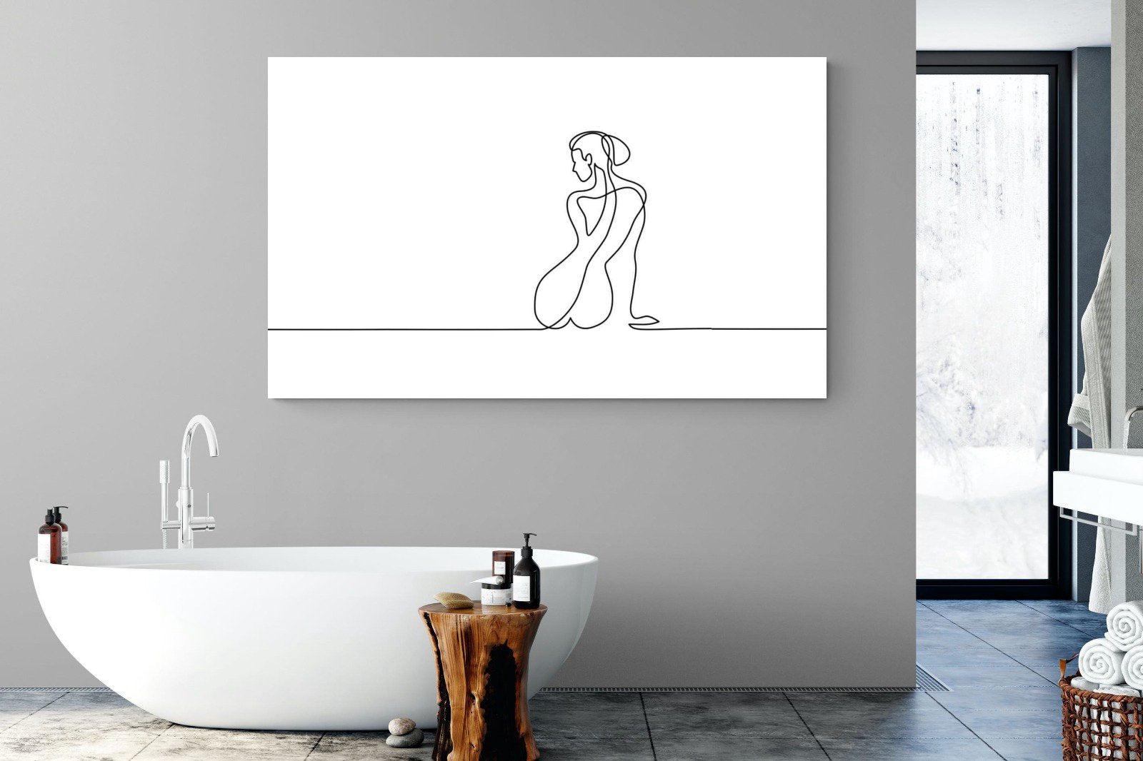Female Form-Wall_Art-180 x 110cm-Mounted Canvas-No Frame-Pixalot