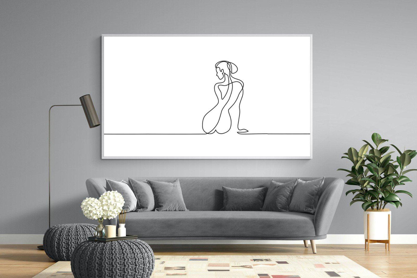 Female Form-Wall_Art-220 x 130cm-Mounted Canvas-White-Pixalot