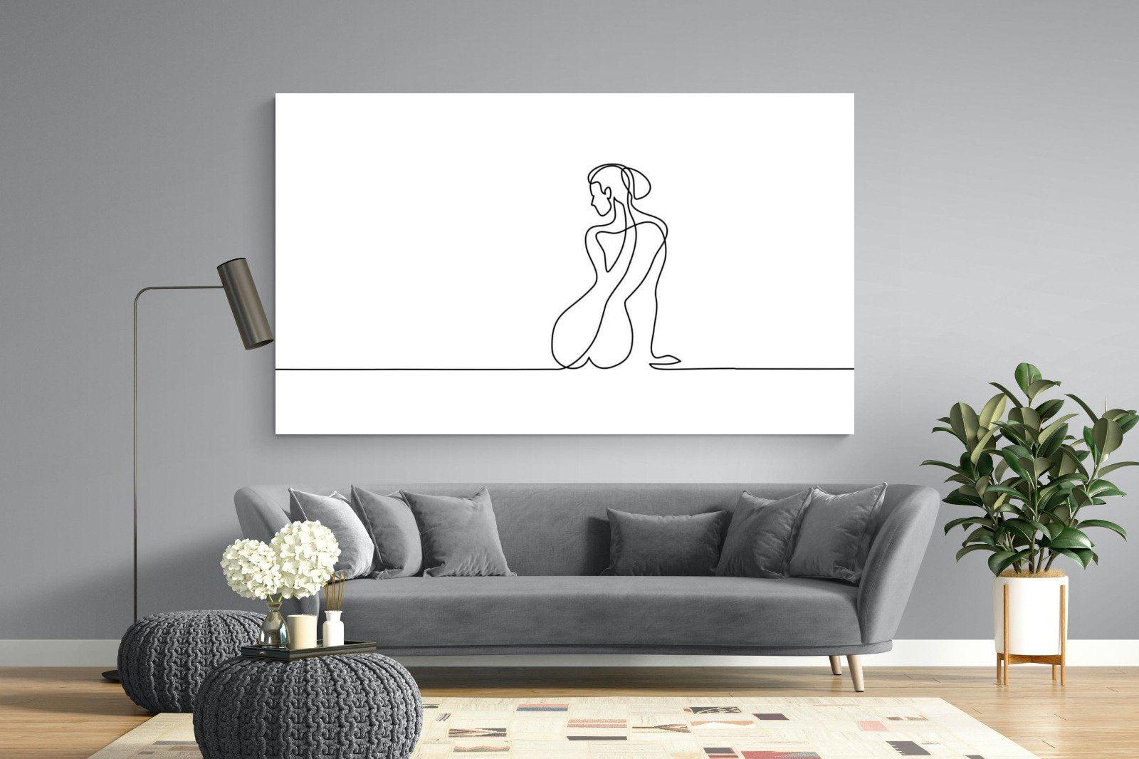 Female Form-Wall_Art-220 x 130cm-Mounted Canvas-No Frame-Pixalot