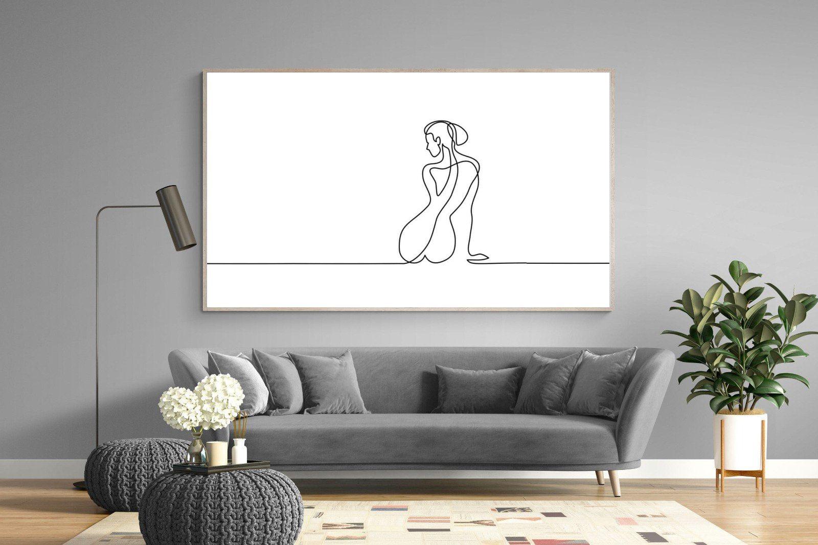 Female Form-Wall_Art-220 x 130cm-Mounted Canvas-Wood-Pixalot