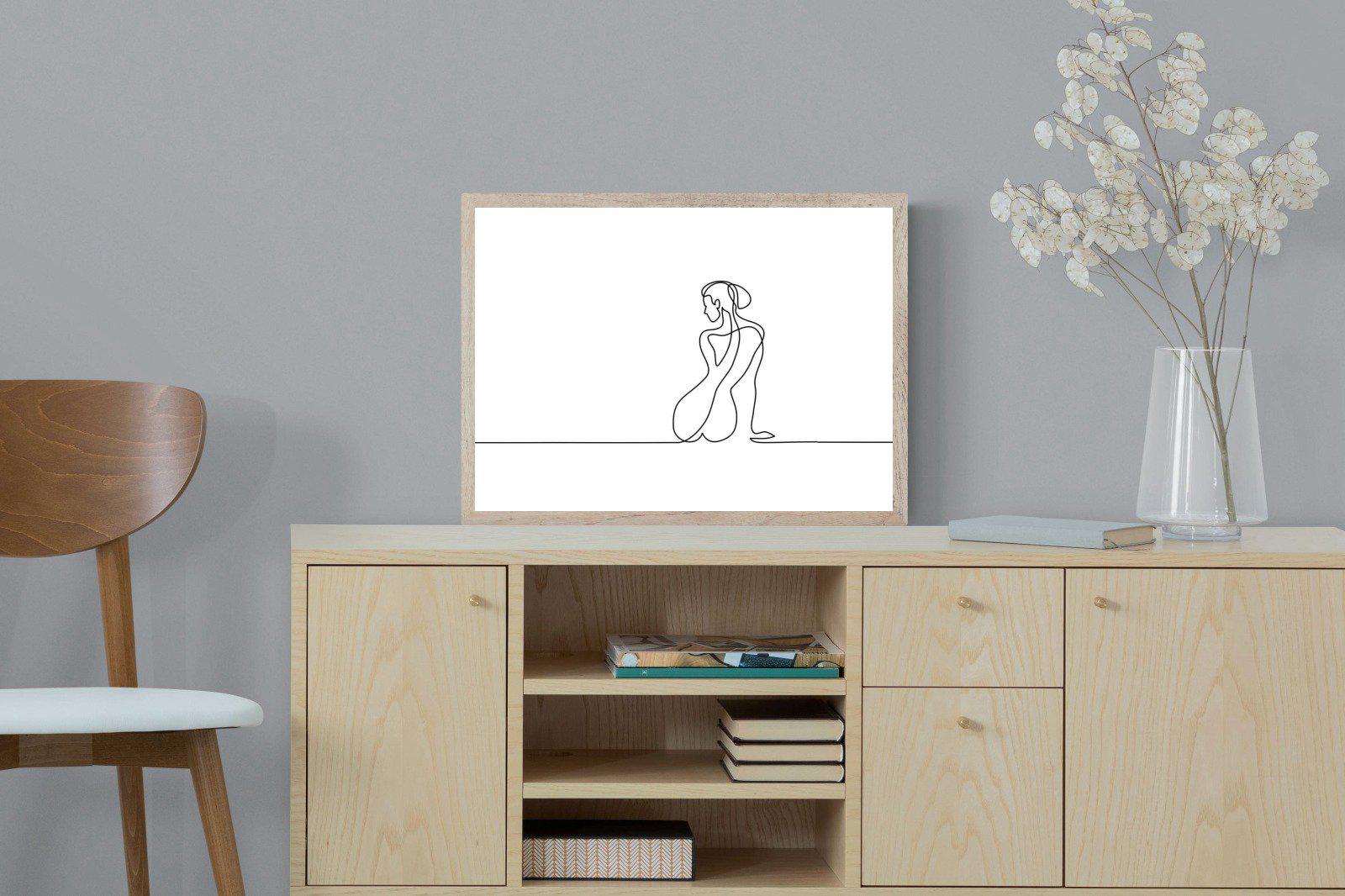 Female Form-Wall_Art-60 x 45cm-Mounted Canvas-Wood-Pixalot