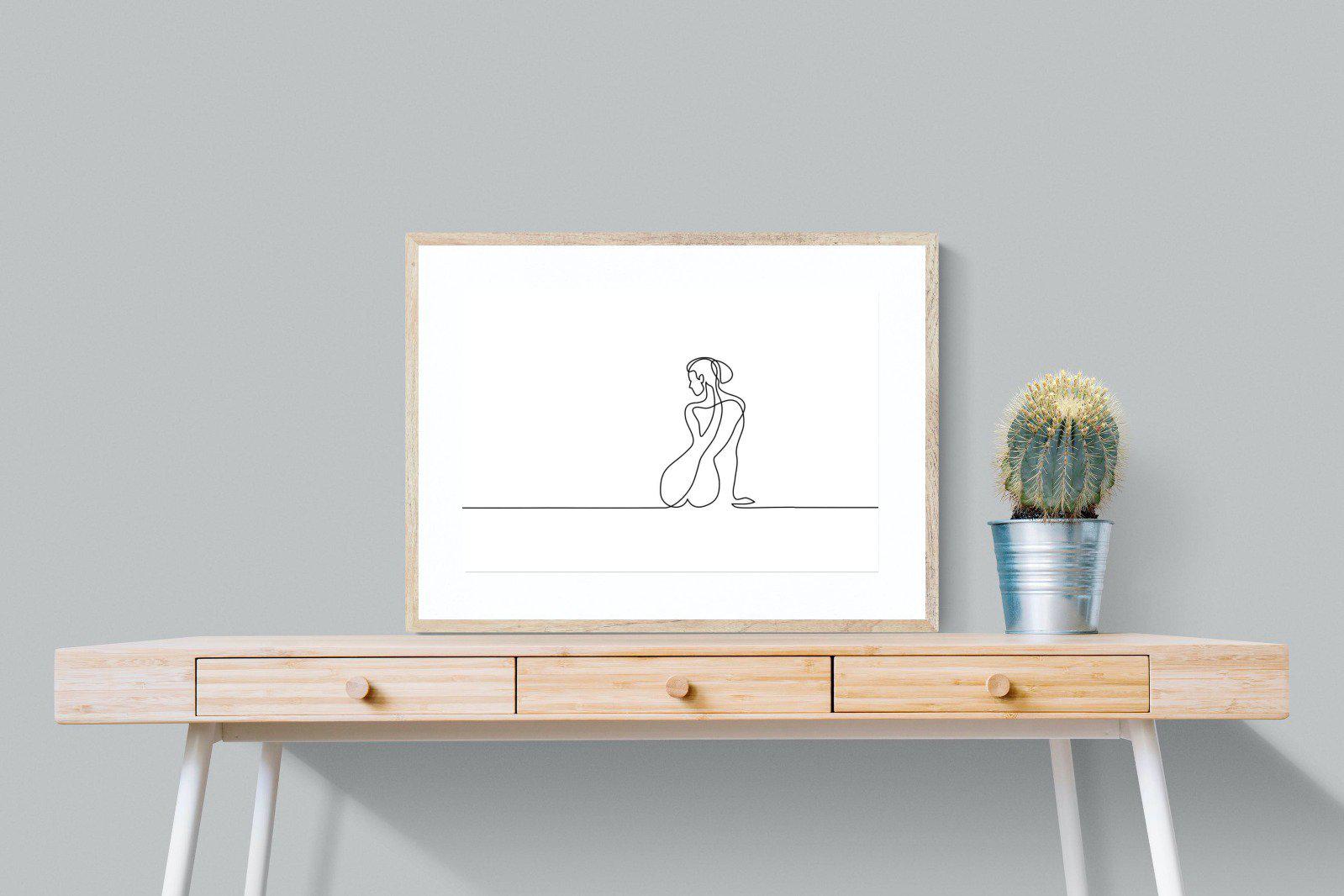 Female Form-Wall_Art-80 x 60cm-Framed Print-Wood-Pixalot