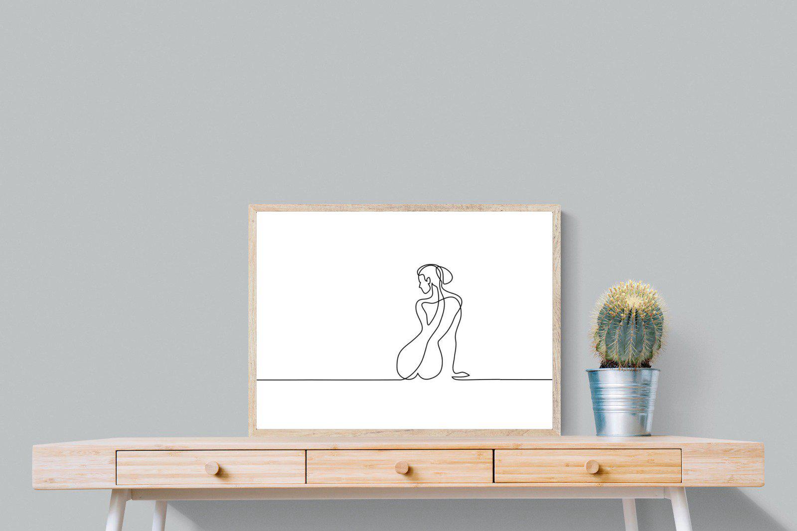 Female Form-Wall_Art-80 x 60cm-Mounted Canvas-Wood-Pixalot