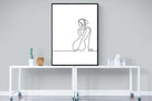 Female Form-Wall_Art-90 x 120cm-Mounted Canvas-Black-Pixalot