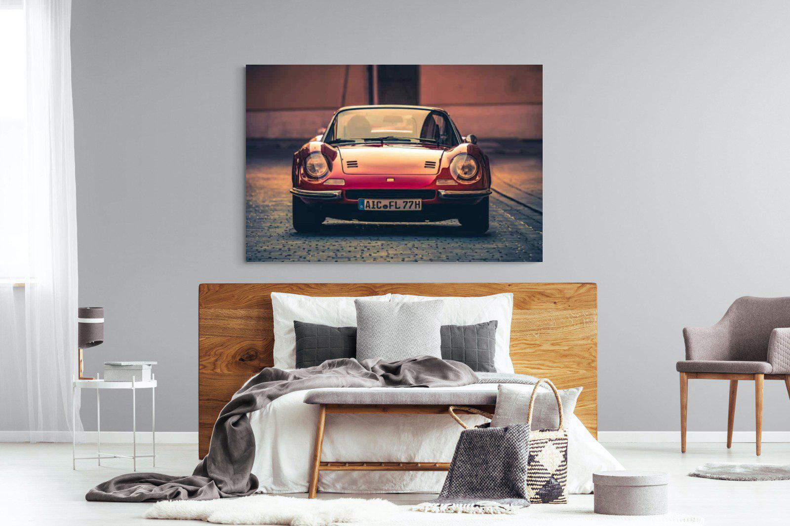 Ferrari Dino-Wall_Art-150 x 100cm-Mounted Canvas-No Frame-Pixalot