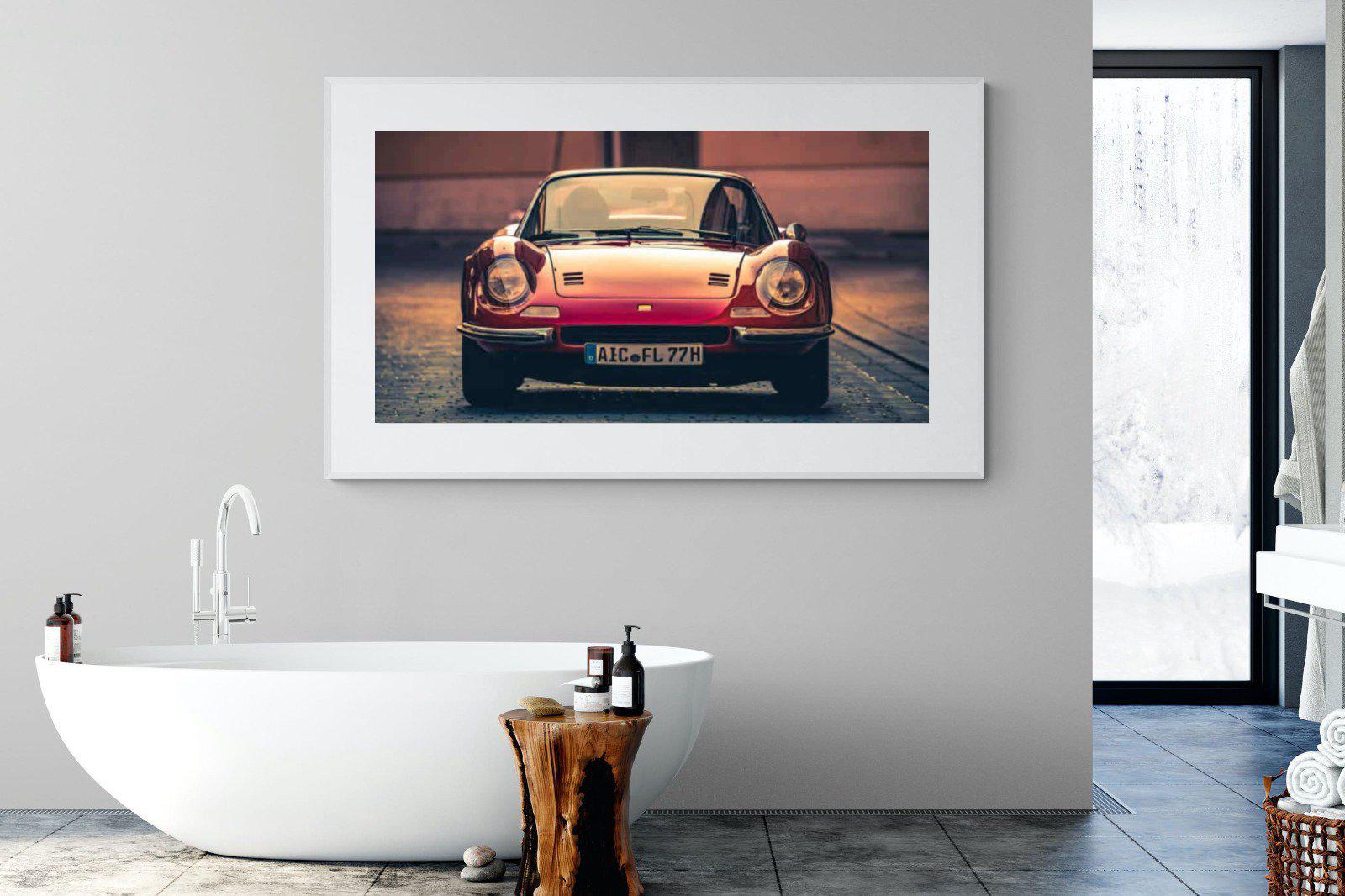 Ferrari Dino-Wall_Art-180 x 110cm-Framed Print-White-Pixalot