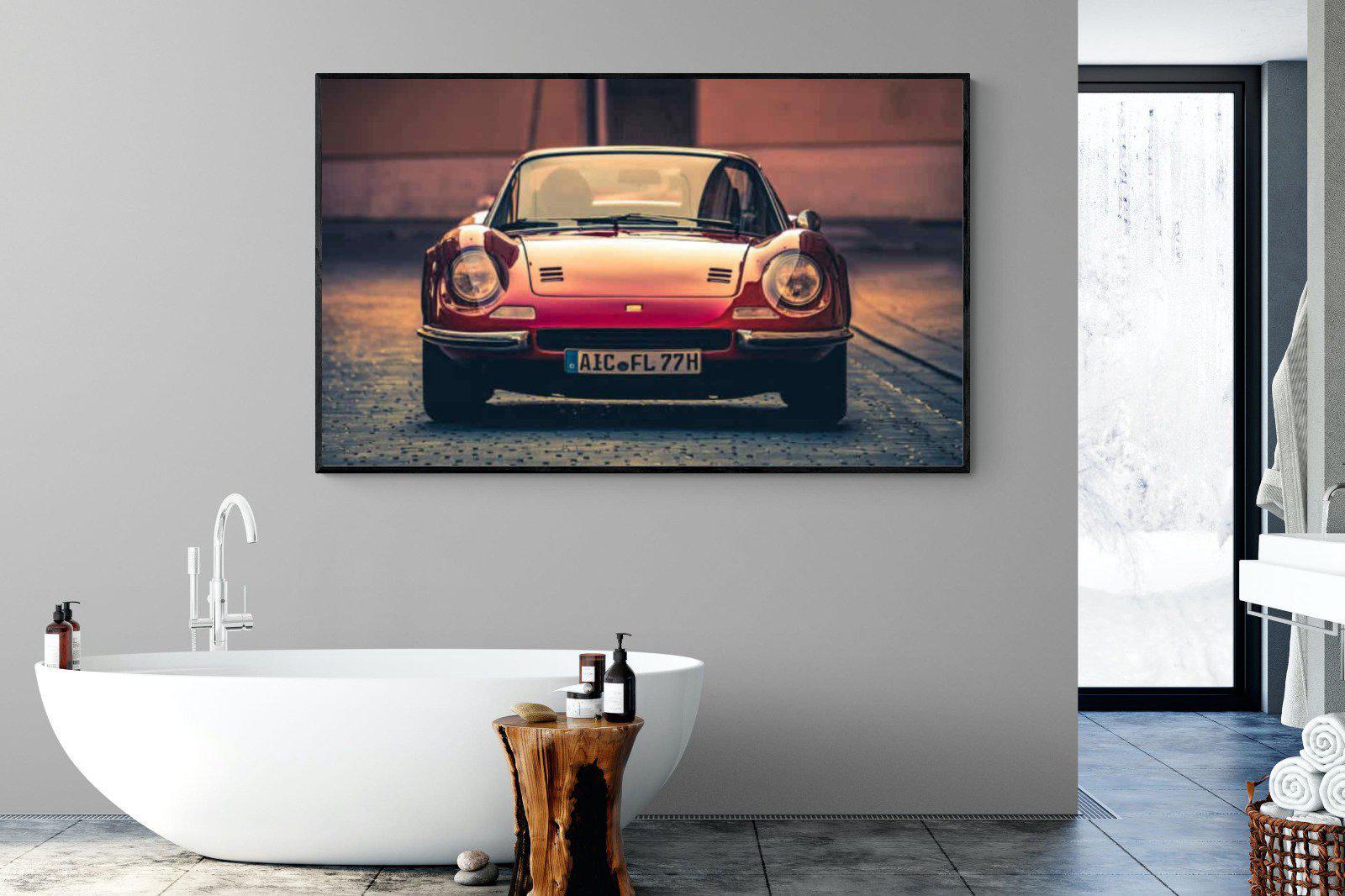 Ferrari Dino-Wall_Art-180 x 110cm-Mounted Canvas-Black-Pixalot