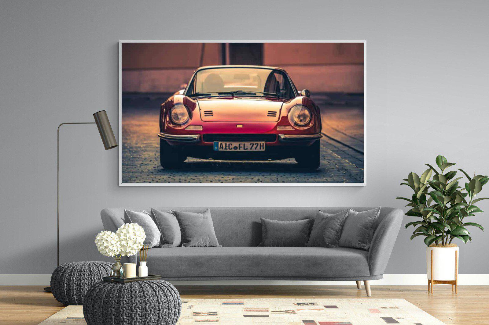 Ferrari Dino-Wall_Art-220 x 130cm-Mounted Canvas-White-Pixalot