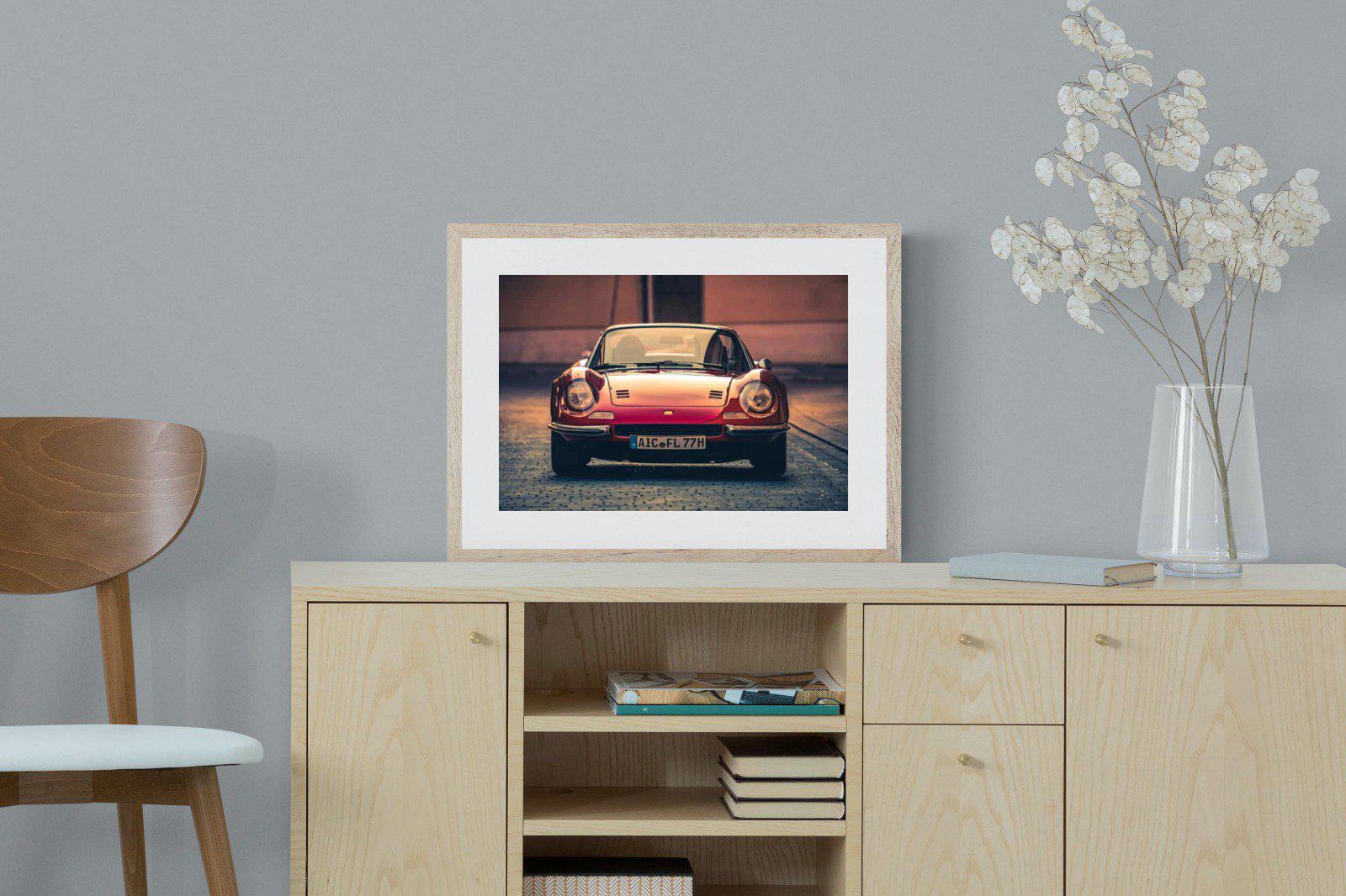 Ferrari Dino-Wall_Art-60 x 45cm-Framed Print-Wood-Pixalot
