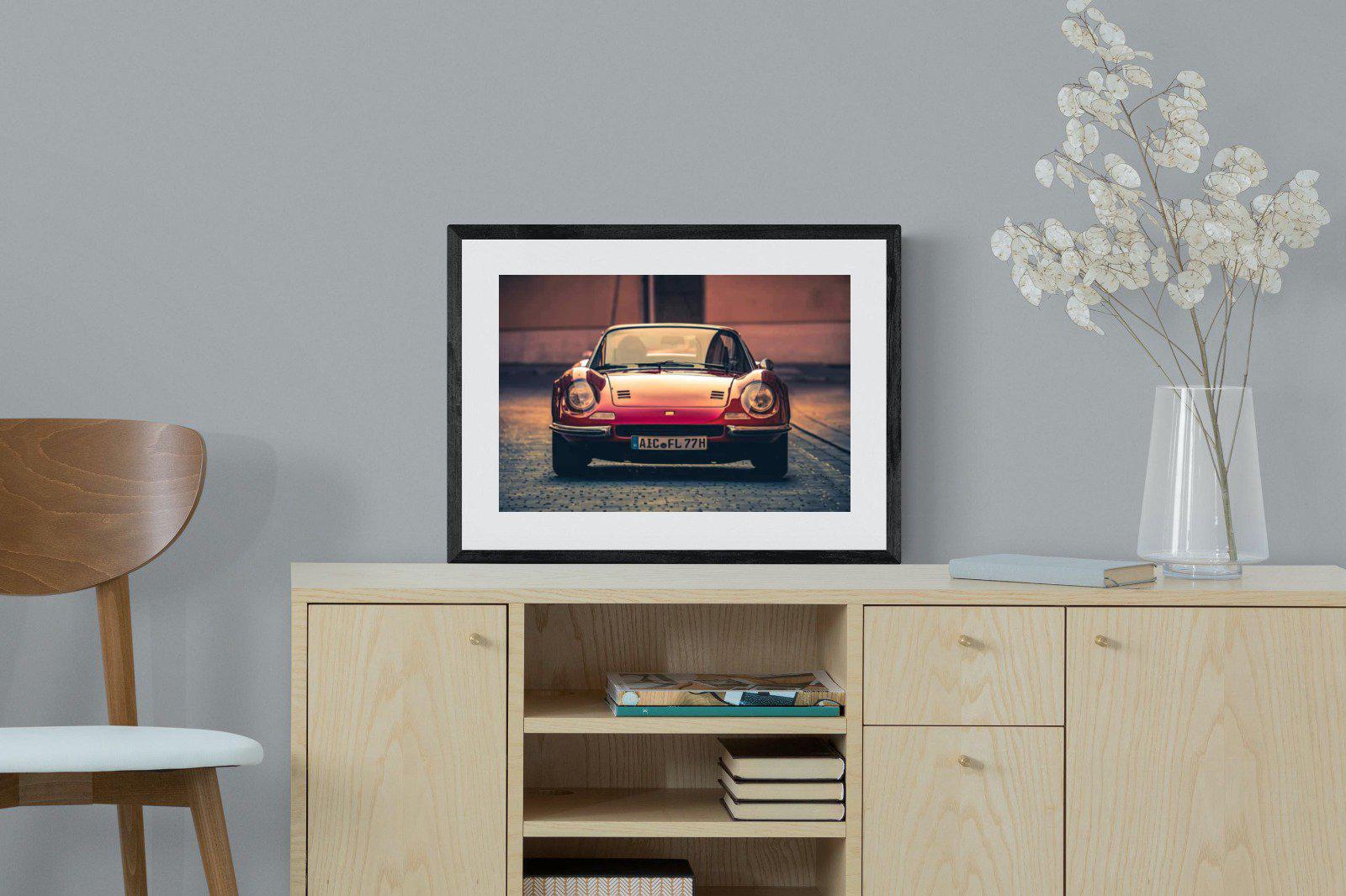 Ferrari Dino-Wall_Art-60 x 45cm-Framed Print-Black-Pixalot