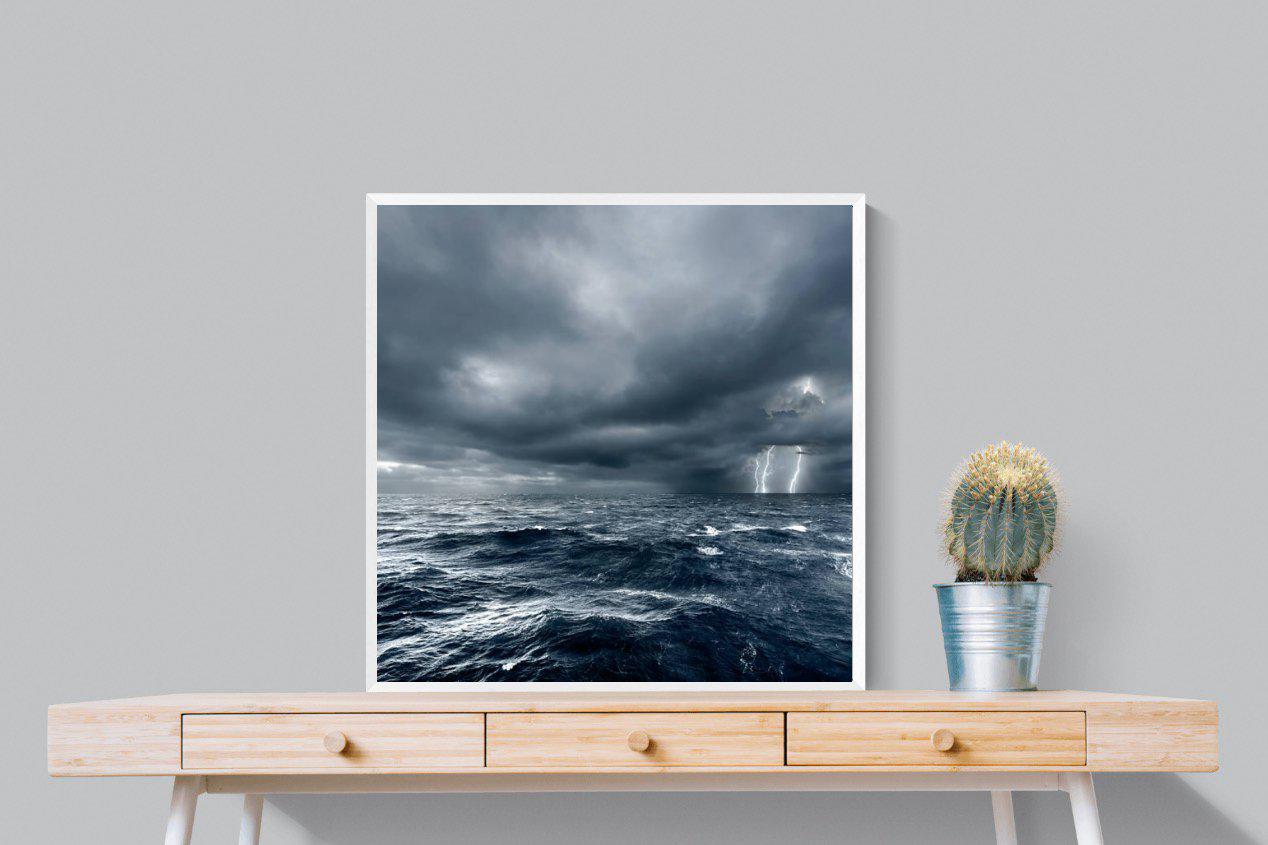 Fierce Ocean-Wall_Art-80 x 80cm-Mounted Canvas-White-Pixalot