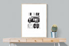 Fire Truck-Wall_Art-75 x 100cm-Framed Print-Wood-Pixalot