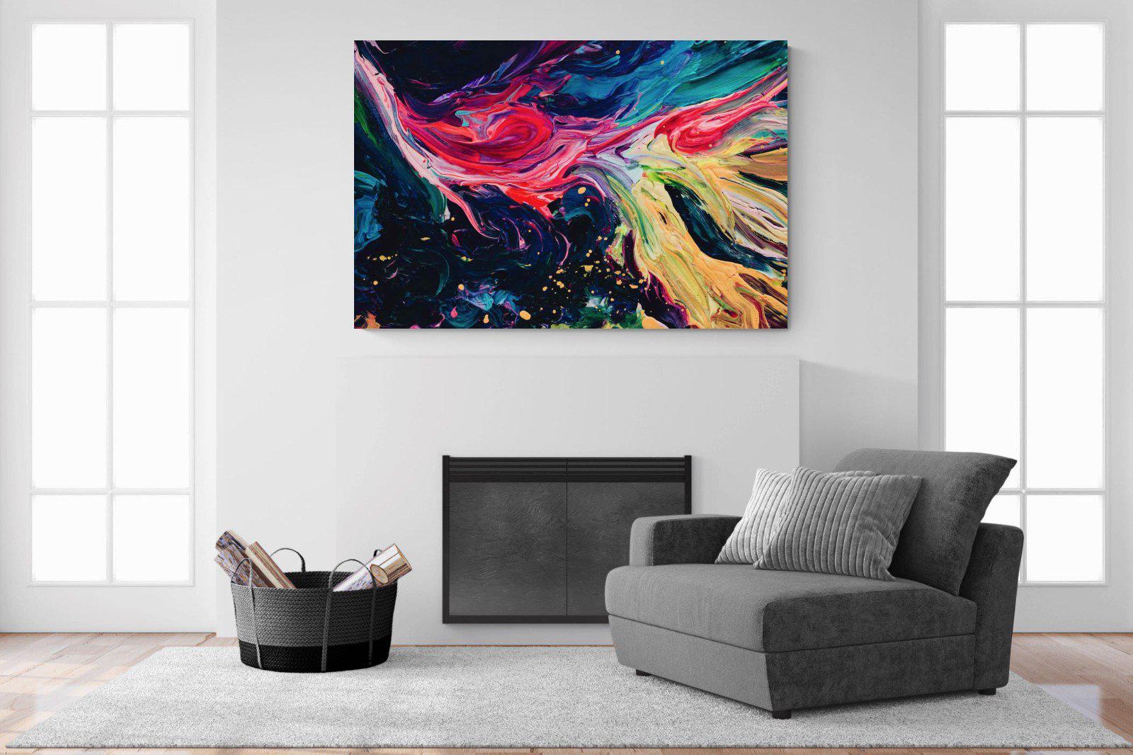 Fireworks-Wall_Art-150 x 100cm-Mounted Canvas-No Frame-Pixalot