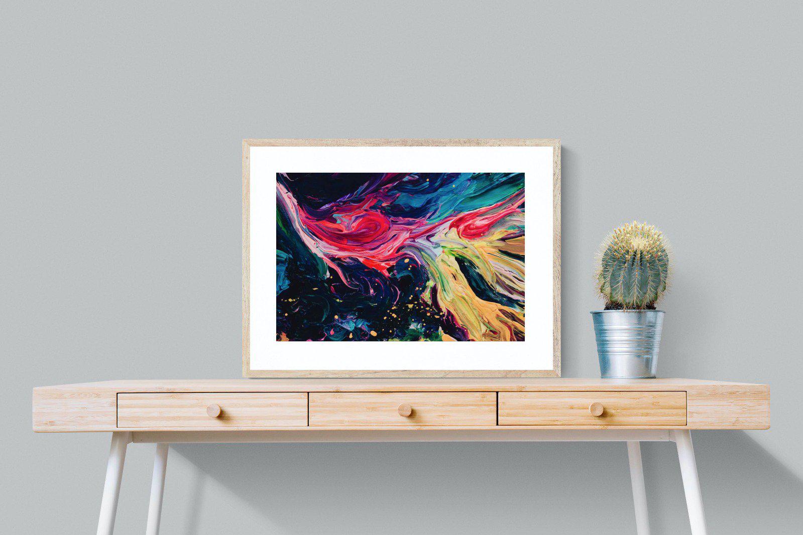 Fireworks-Wall_Art-80 x 60cm-Framed Print-Wood-Pixalot