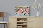 Flamingo Flight-Wall_Art-60 x 45cm-Mounted Canvas-Wood-Pixalot