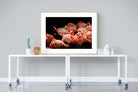 Flamingo Flock-Wall_Art-120 x 90cm-Framed Print-Wood-Pixalot