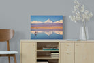 Flamingo Pair-Wall_Art-60 x 45cm-Mounted Canvas-No Frame-Pixalot