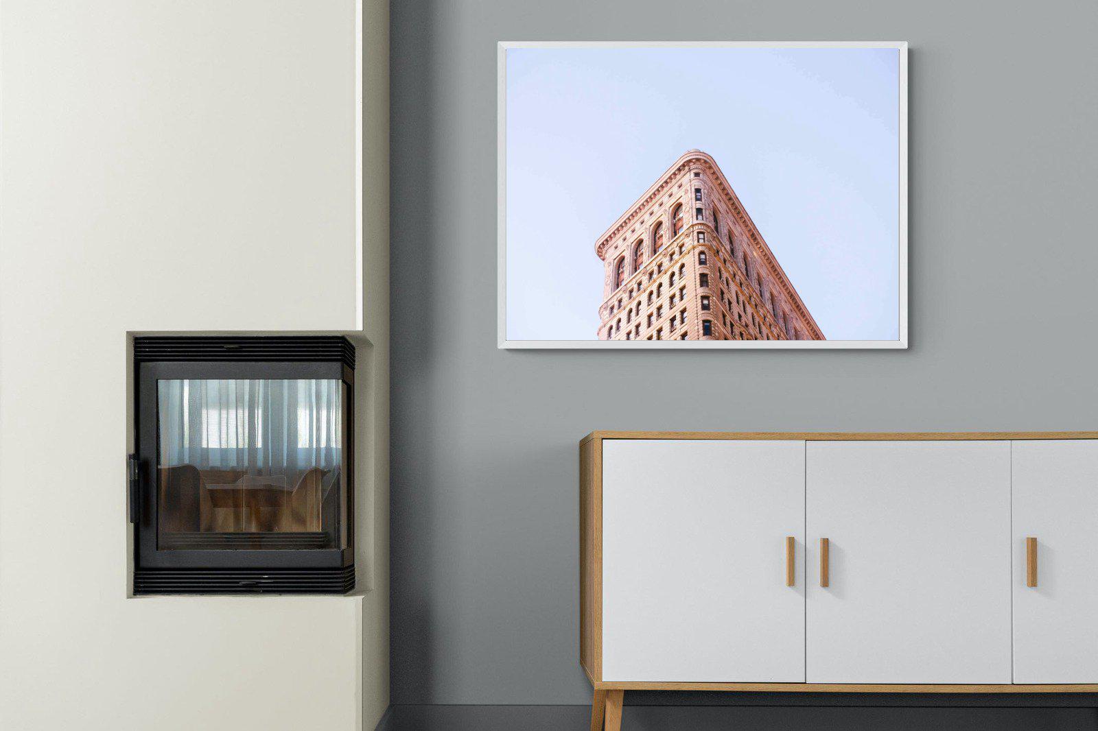Flatiron Building-Wall_Art-100 x 75cm-Mounted Canvas-White-Pixalot