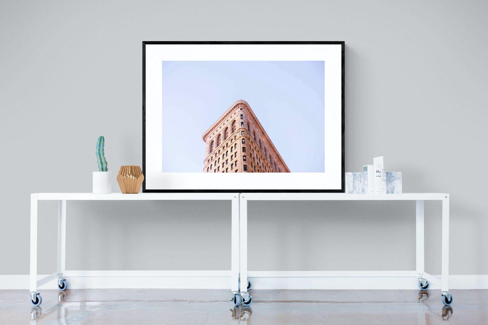 Flatiron Building-Wall_Art-120 x 90cm-Framed Print-Black-Pixalot