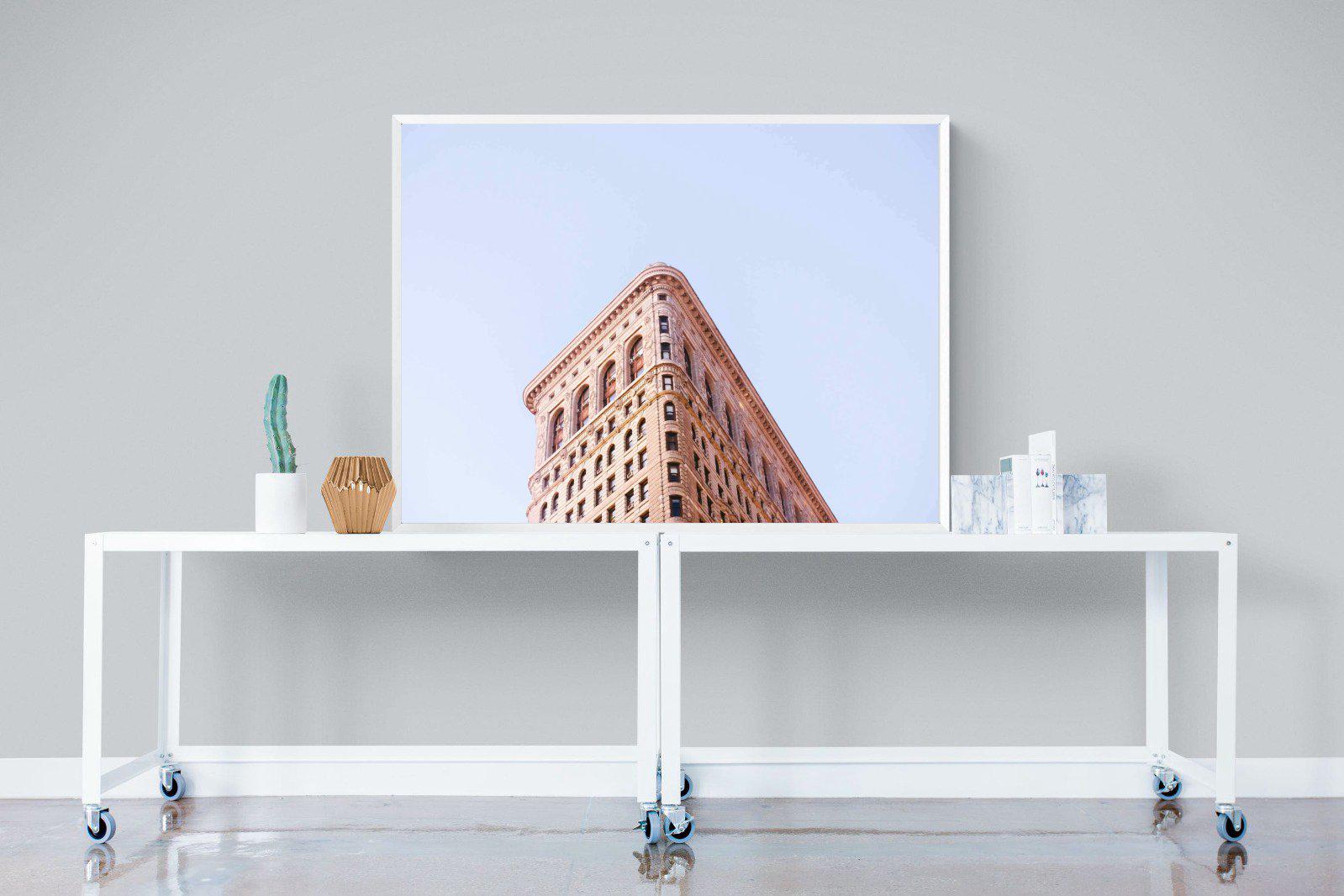 Flatiron Building-Wall_Art-120 x 90cm-Mounted Canvas-White-Pixalot