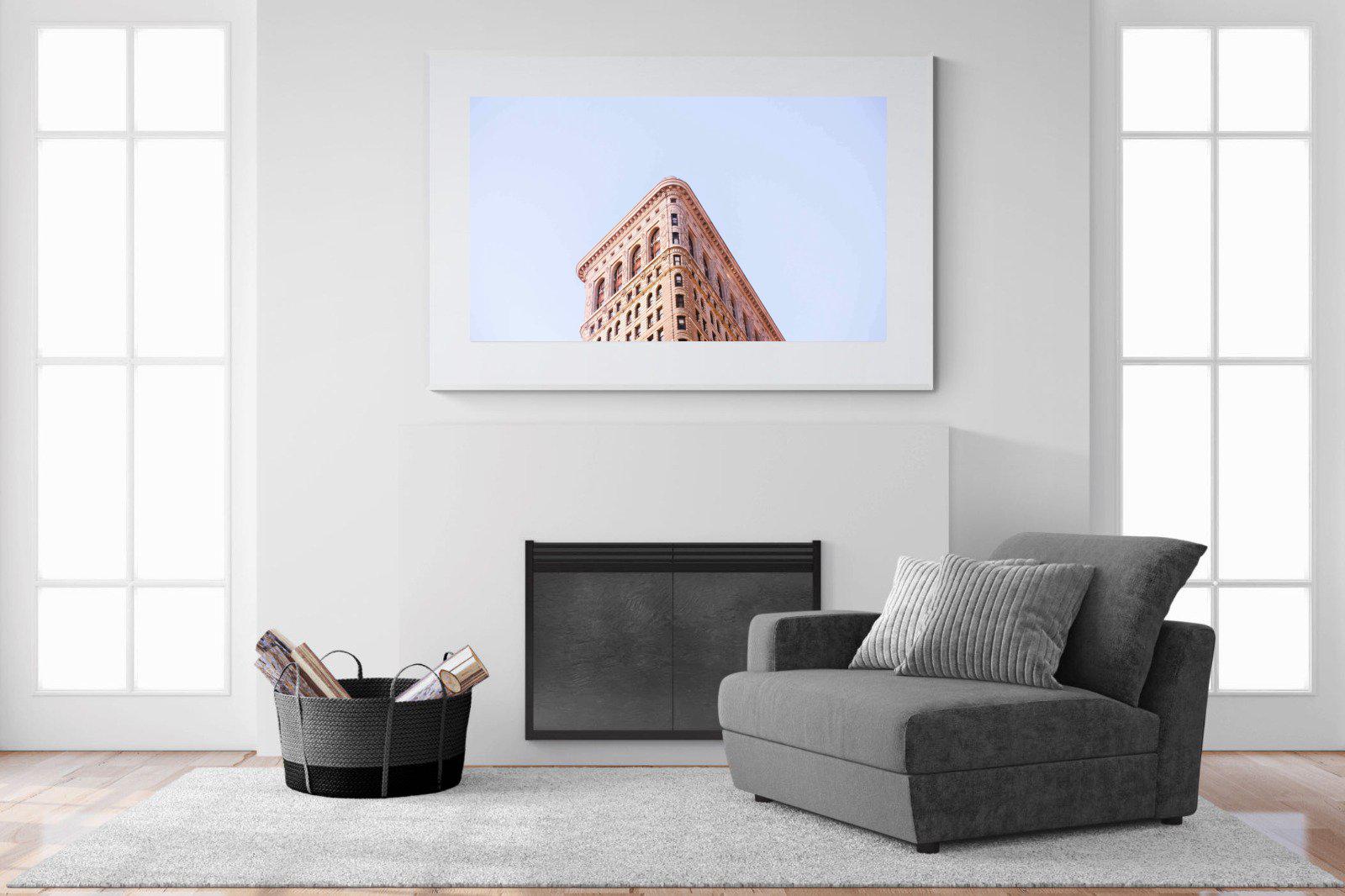 Flatiron Building-Wall_Art-150 x 100cm-Framed Print-White-Pixalot
