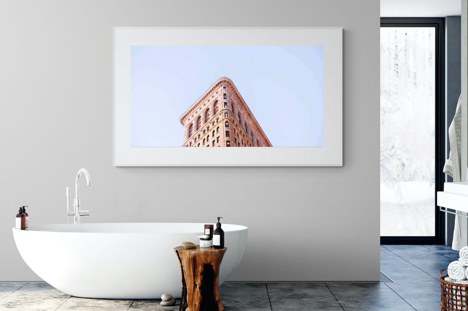 Flatiron Building-Wall_Art-180 x 110cm-Framed Print-White-Pixalot