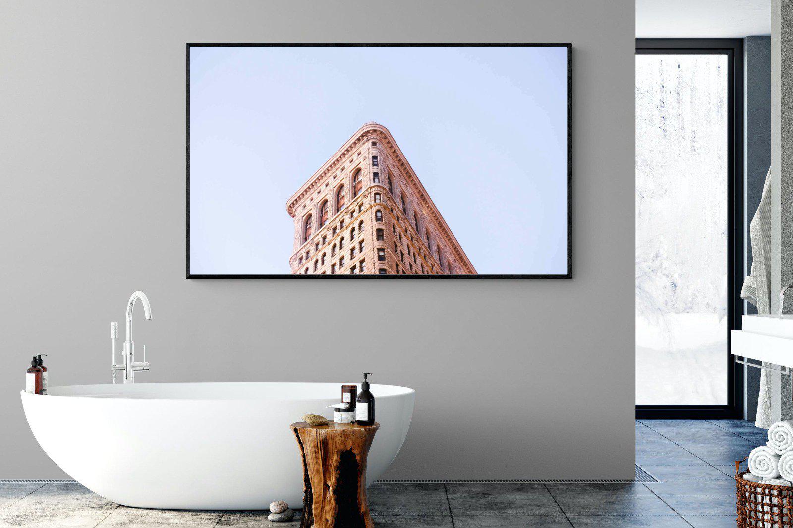 Flatiron Building-Wall_Art-180 x 110cm-Mounted Canvas-Black-Pixalot
